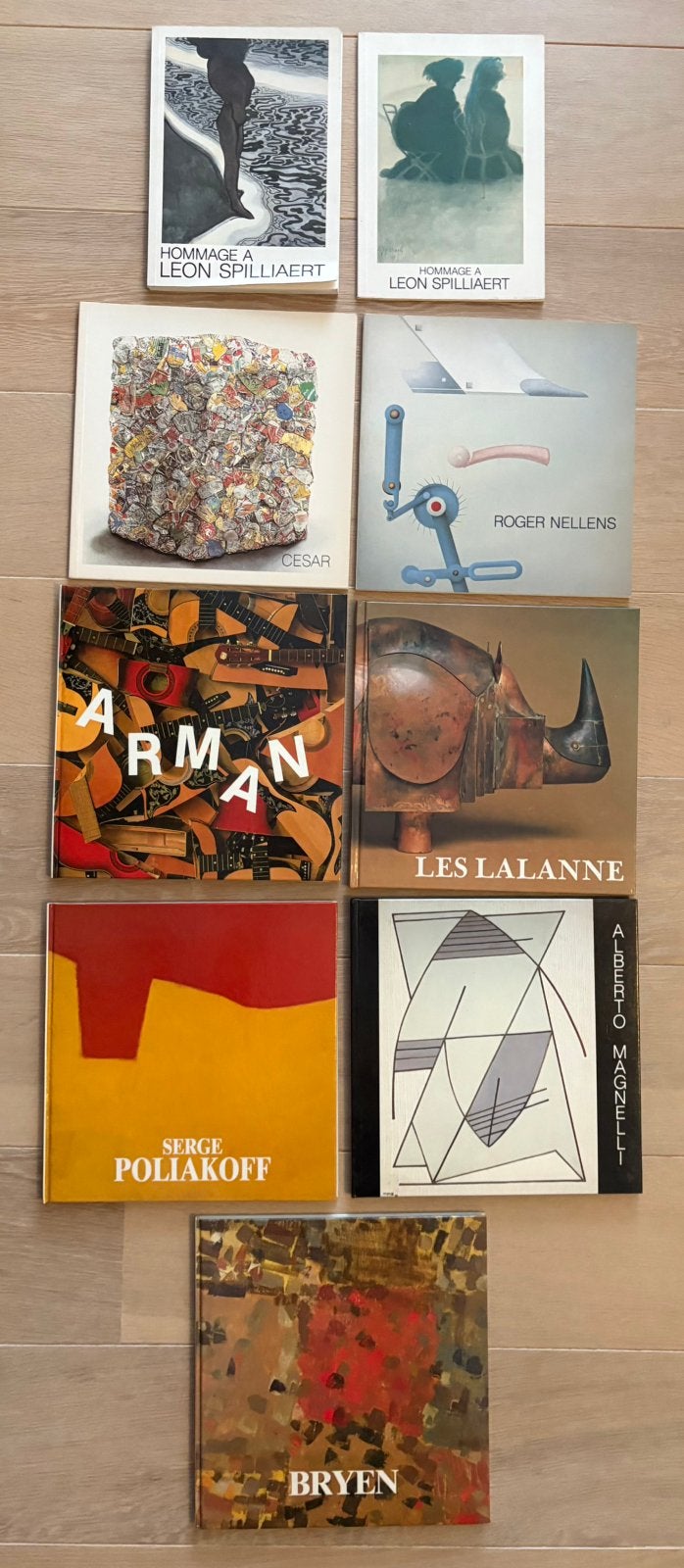 Lot 9 catalogues d'art Christian Fayt Knokke dont Spilliaert, Enlèvement ou Envoi, Comme neuf, Peinture et dessin