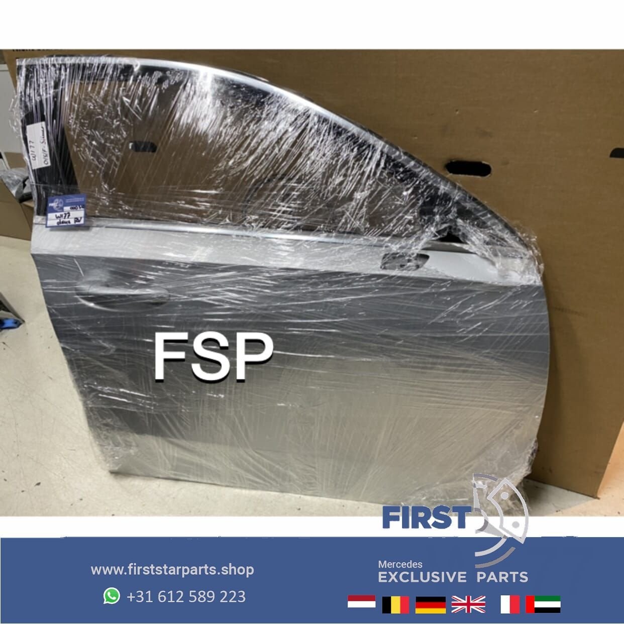 W177 DEUR COMPLEET PORTIER ZILVER GRIJS RECHTS VOOR Mercedes, Gebruikt, -, Deur, Ophalen of Verzenden
