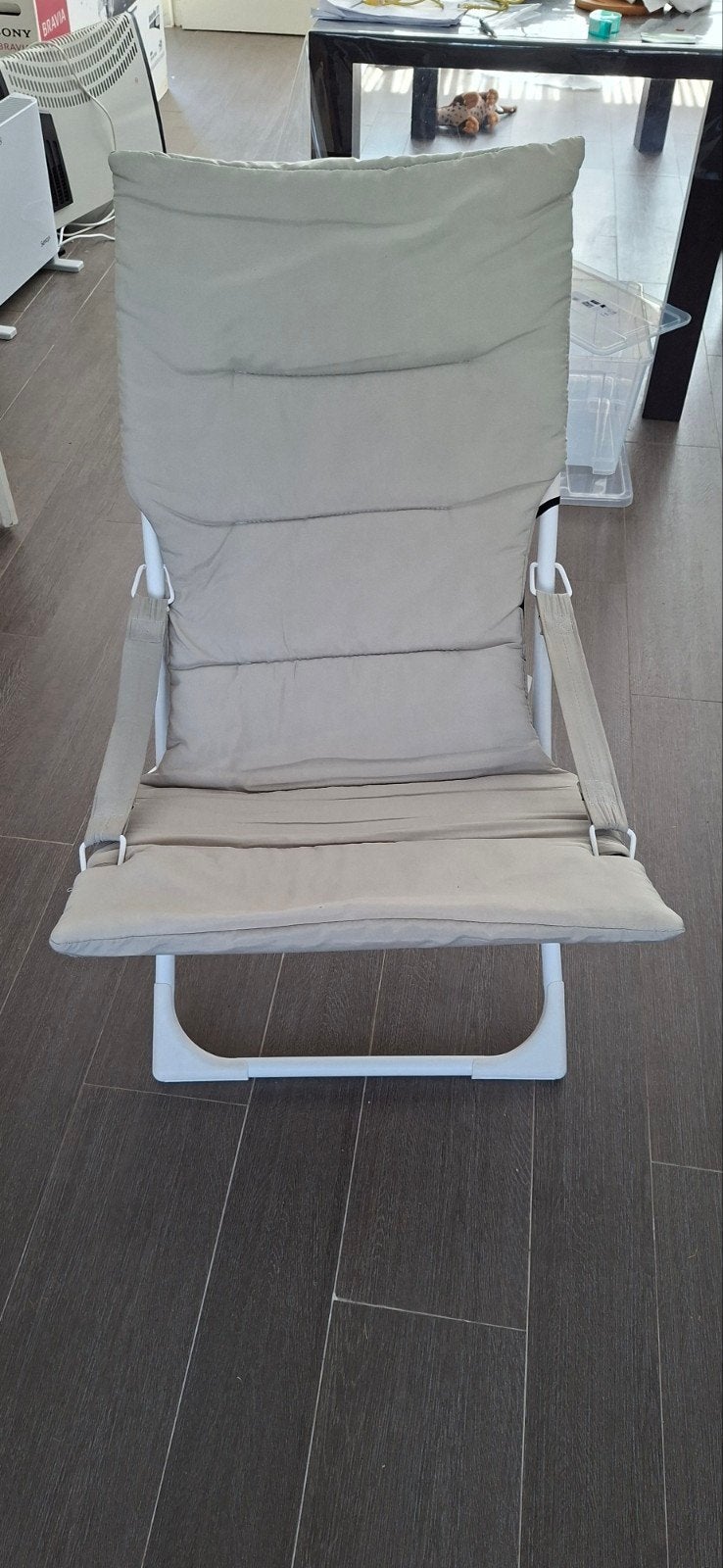 Fauteuil de jardin pliable excellent état, Enlèvement, Métal