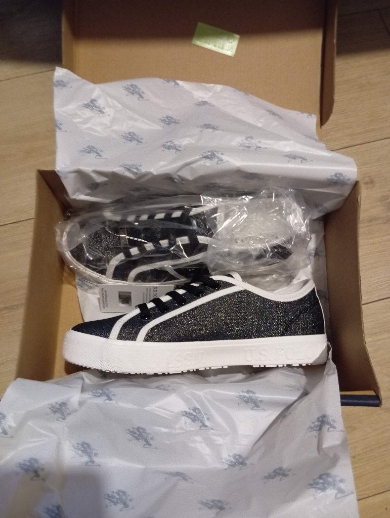 Basket Femme 37 Noire neuve US polo ASSN, Neuf, Enlèvement ou Envoi, Sneakers et Baskets, US POLO ASSN