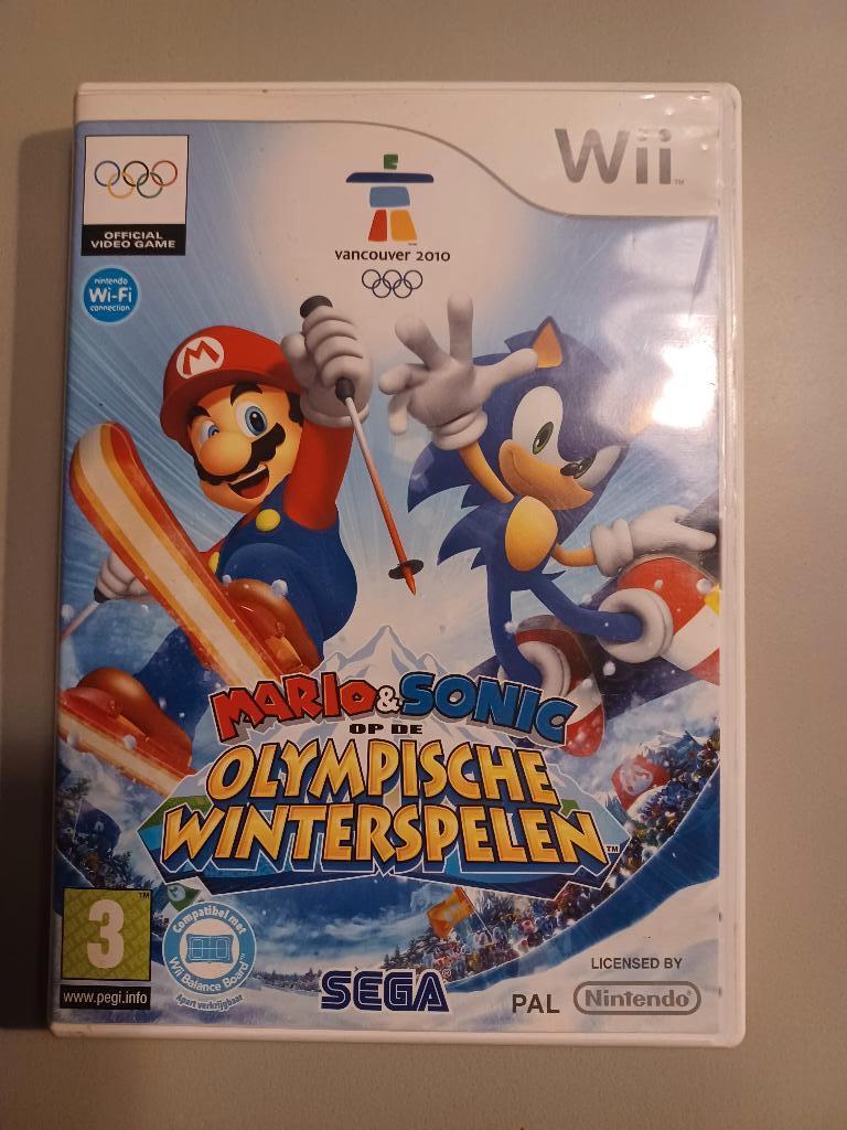 Mario & Sonic op de olympische winterspelen - WII game, Enlèvement, Utilisé