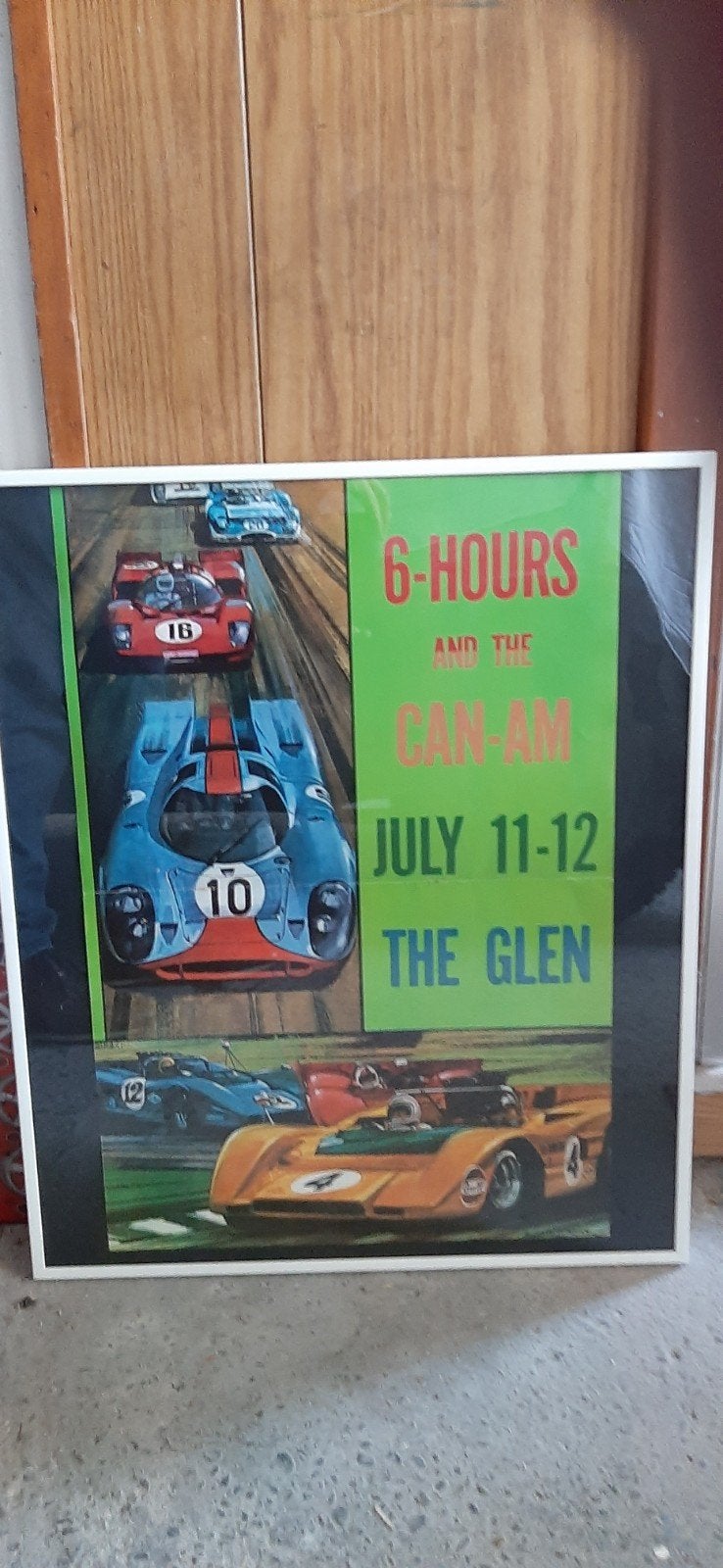 Bureau 6 Hours Of Watkins Glen 1974 avec cadre, Enlèvement, Neuf