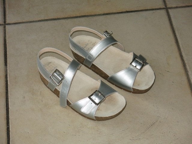 Clarks sandalen à la Birkenstock, maat 36, als nieuw, Ophalen, Sandalen of Muiltjes, Zo goed als nieuw, Clarks