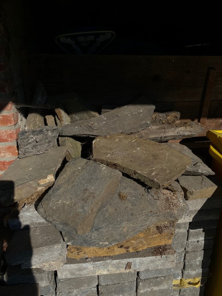 Rotsblokken tuin aanleg, Tuin en Terras, Ophalen, Gebruikt, Hardsteen
