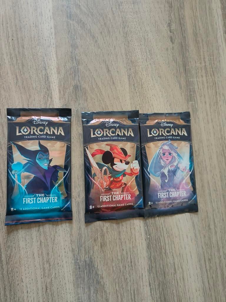 Disney lorcana the first chapter booster 3 packs, Ophalen, Booster