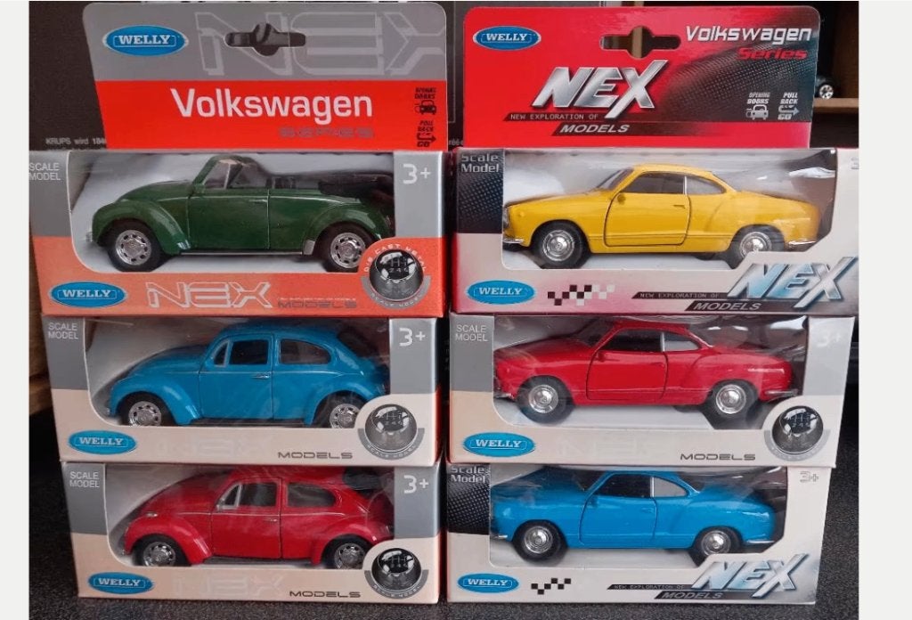 6 Vw kever & Karmann Ghia Oldtimer modellen, NIEUW, Ophalen, Nieuw, Auto