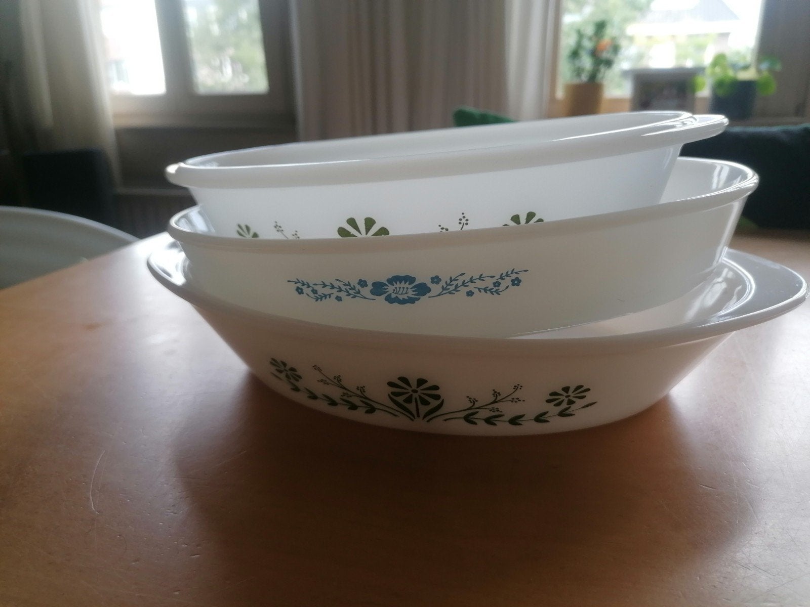 Set schalen Termocrisa (Mexico) Glasbake (USA) Pyrex stijl, Antiek en Kunst, Ophalen