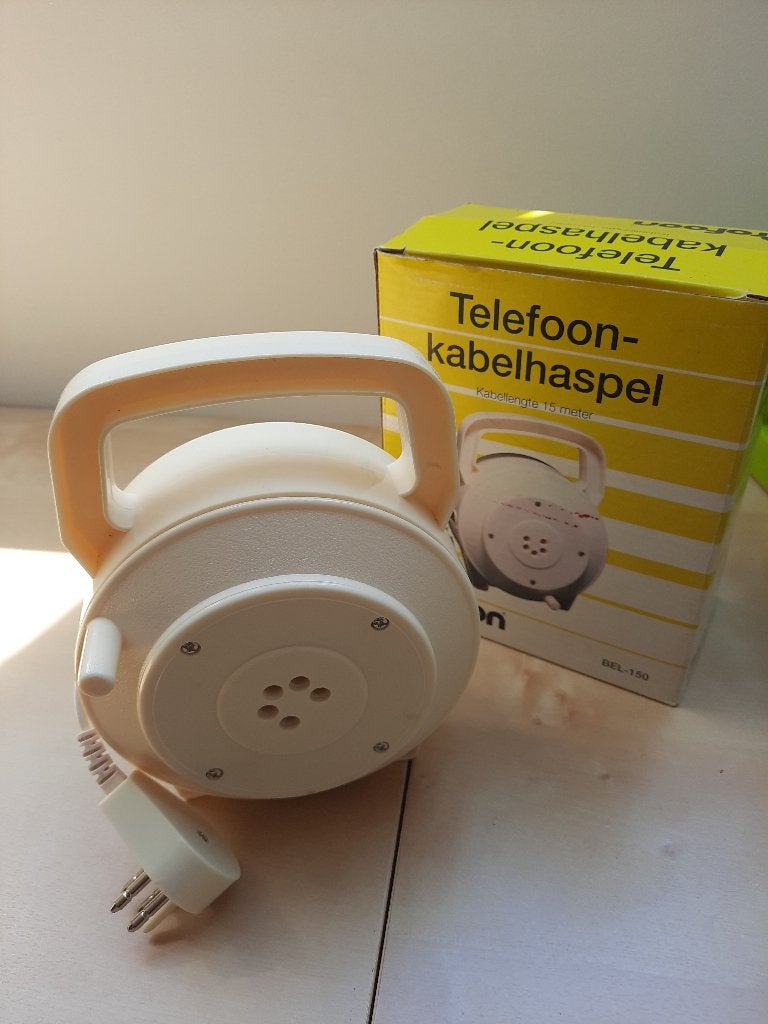 Telefoonhaspel van 15 meter / nieuw in de doos., Telecommunicatie, Mobiele telefoons | Toebehoren en Onderdelen, Ophalen, Nieuw