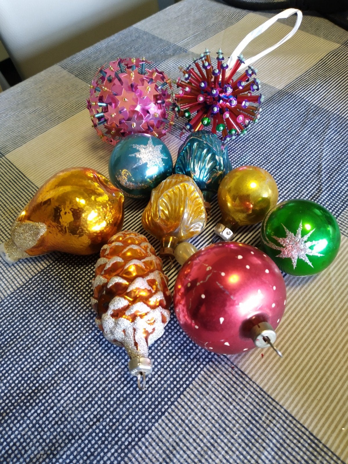 zijden kerstballen en andere vintage kerstballen, Diversen, Ophalen