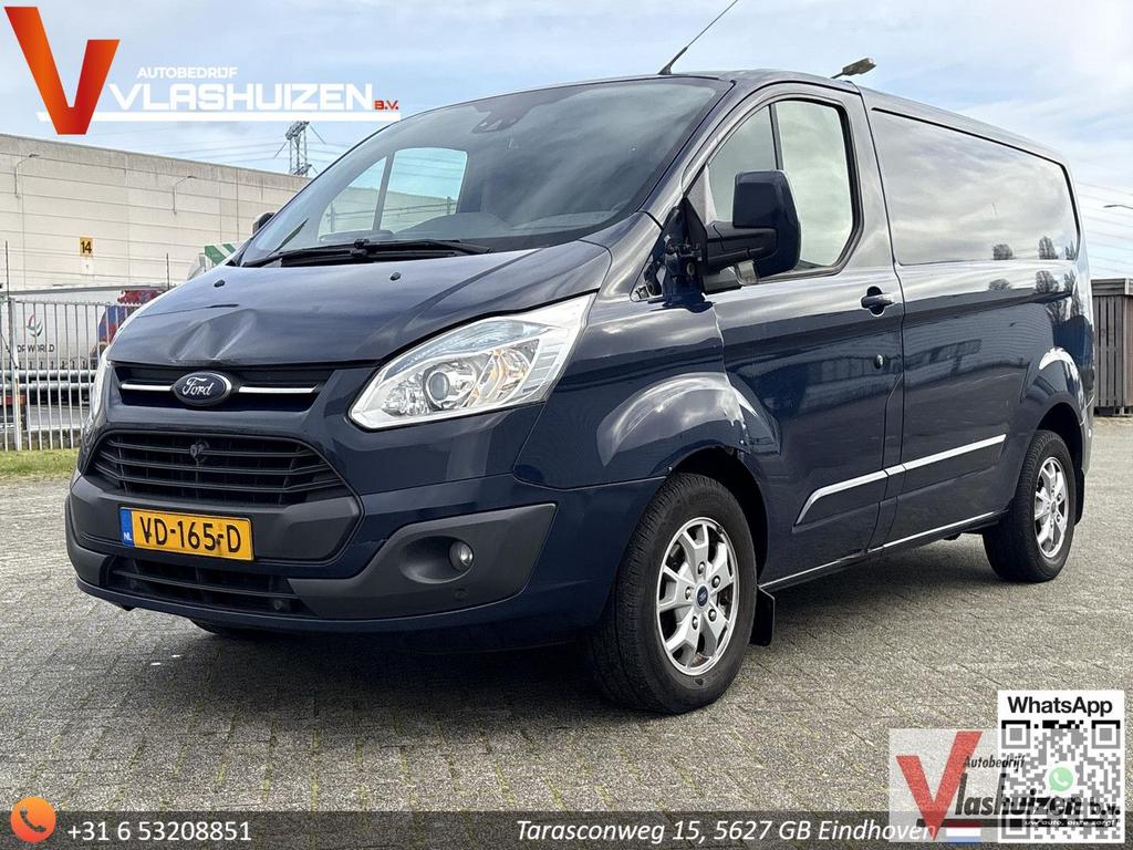 Ford Transit Custom 270 2.2 TDCI L1H1 Limited | € 4.350,- NE, Parkeersensor, Blauw, Bedrijf, 183 g/km