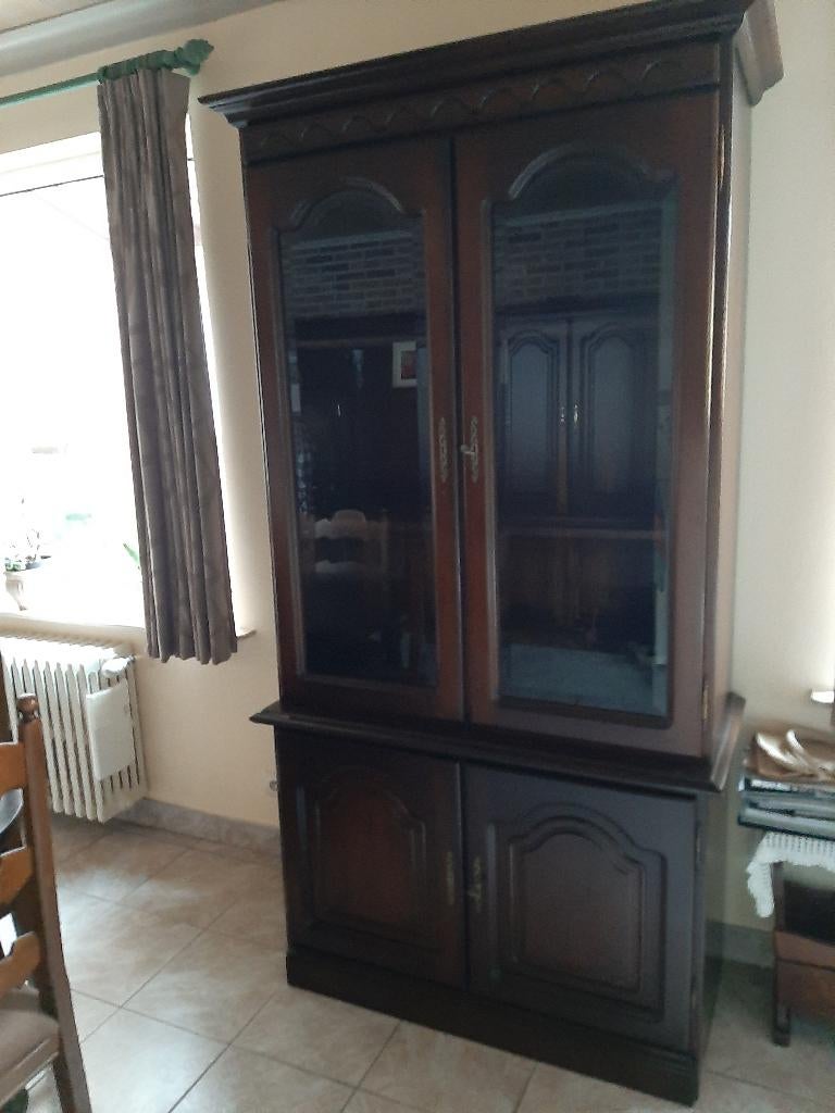 vitrinekast, Huis en Inrichting, Ophalen, Gebruikt, Overige materialen, Met deur(en)