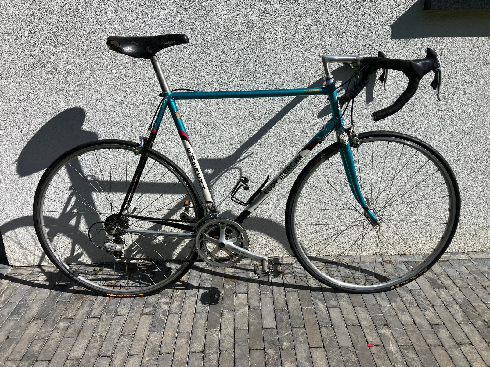 Retro koersfiets Eddy Merckx, 28 inch, Gebruikt, Velgrem, 15 tot 20 versnellingen