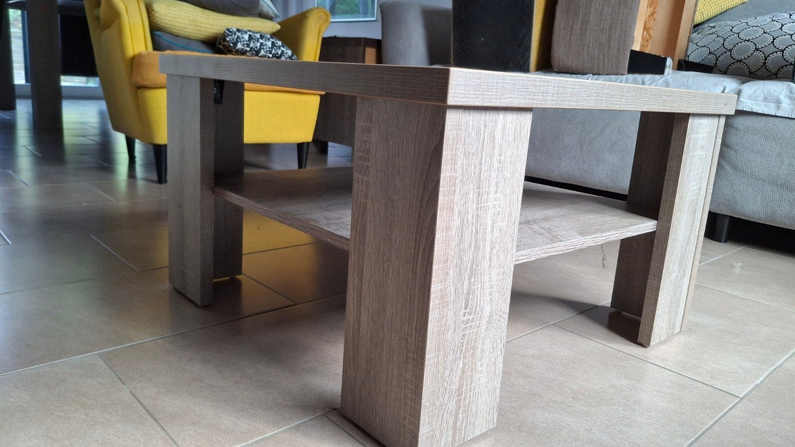 table de salon en bois, carrée "Vastiaux  Godeau", Maison & Meubles, 50 à 100 cm, Enlèvement, 50 à 100 cm, Autres matériaux