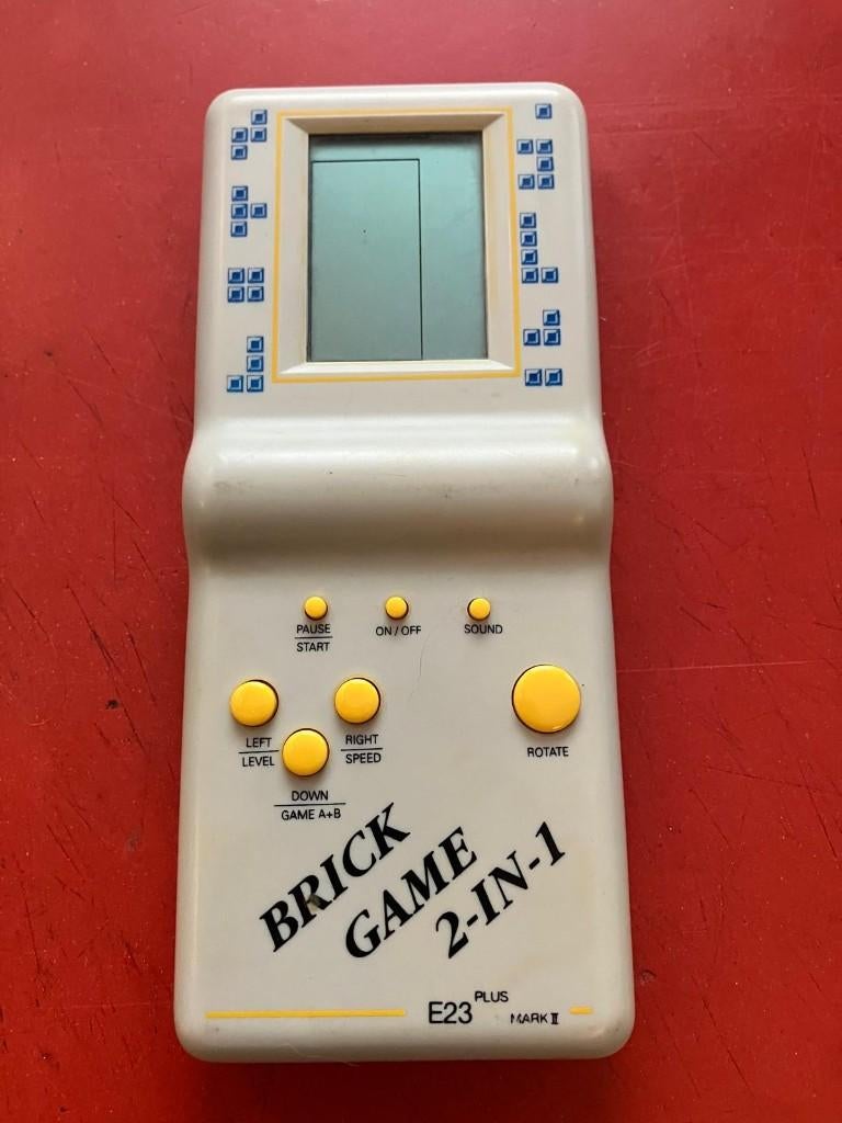 brick game 2-in-1 vintage retro video game -, Gebruikt, 1 speler, Ophalen of Verzenden, Strategie en Constructie