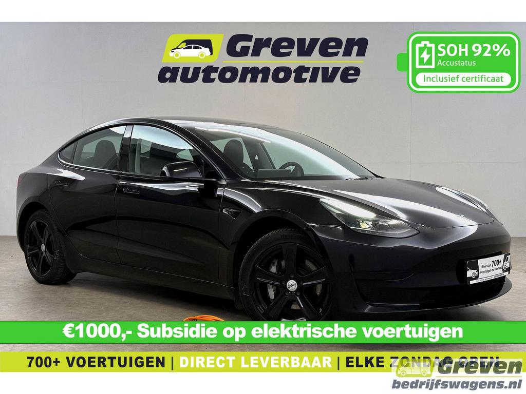 Tesla Model 3 60 kWh BEV Black Edition | Snelladen | SOH 92%, Auto's, Automaat, Zwart, Elektrisch, Berline
