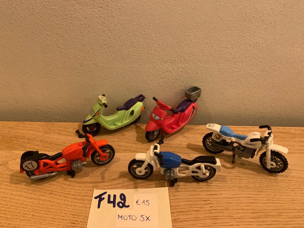 PLAYMOBIL F42: LOT 5 MOTOREN, Enfants & Bébés, Enlèvement ou Envoi, Comme neuf, Véhicule, City life