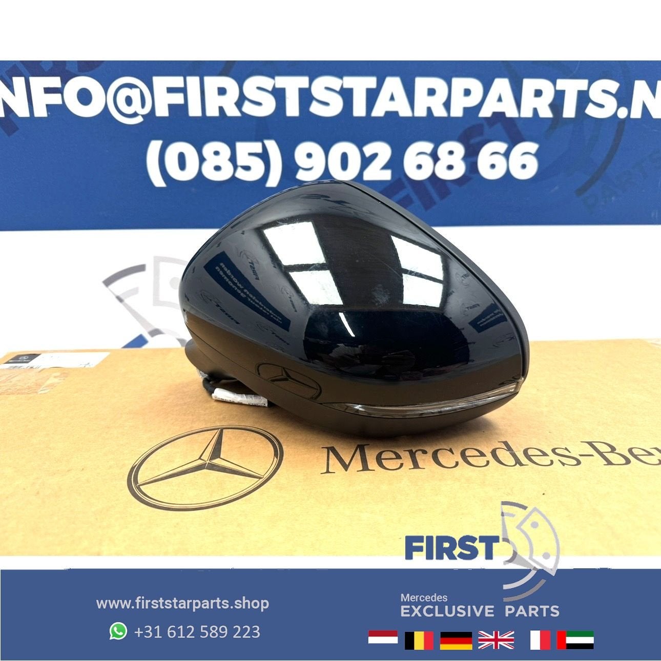W118 CLA SPIEGEL LINKS COMPLEET Mercedes CLA Klasse C118 X11, Auto-onderdelen, Gebruikt, -, Ophalen of Verzenden, -