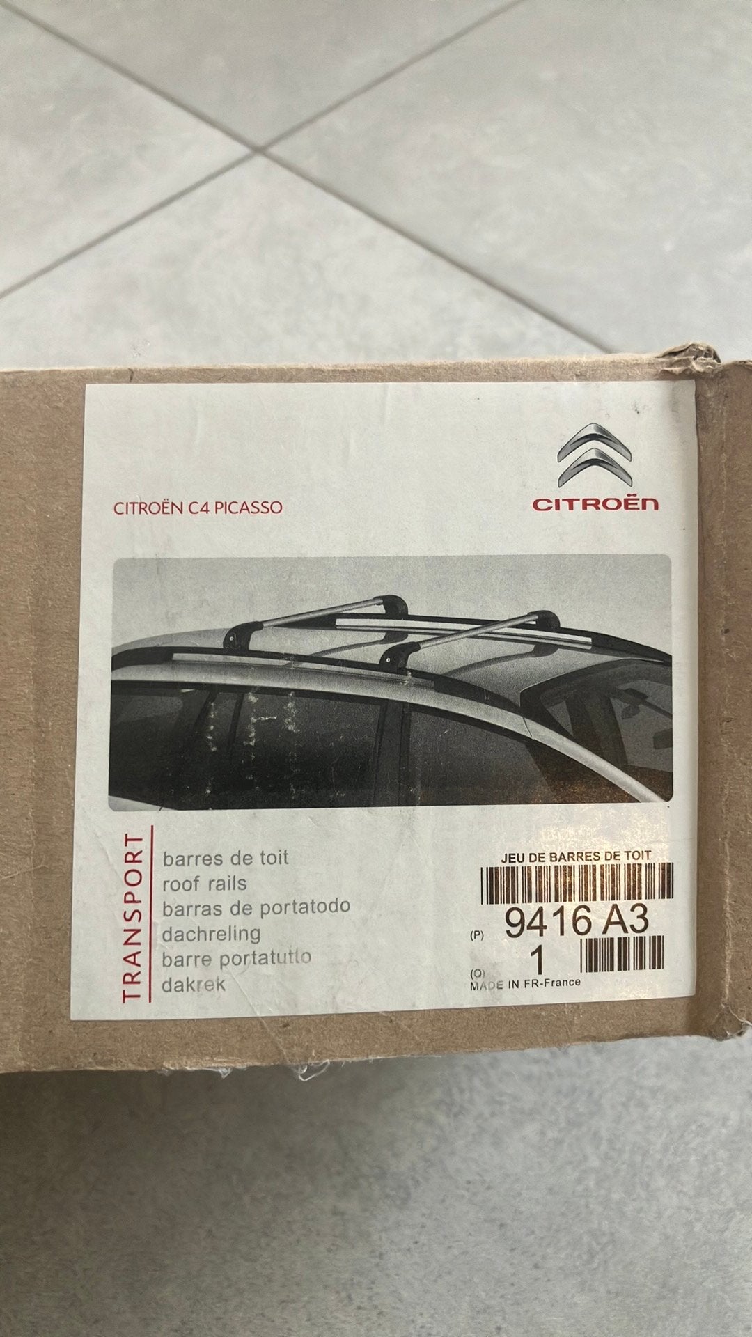 Dakdragers dakrails citroen c4 picasso, Ophalen, Gebruikt