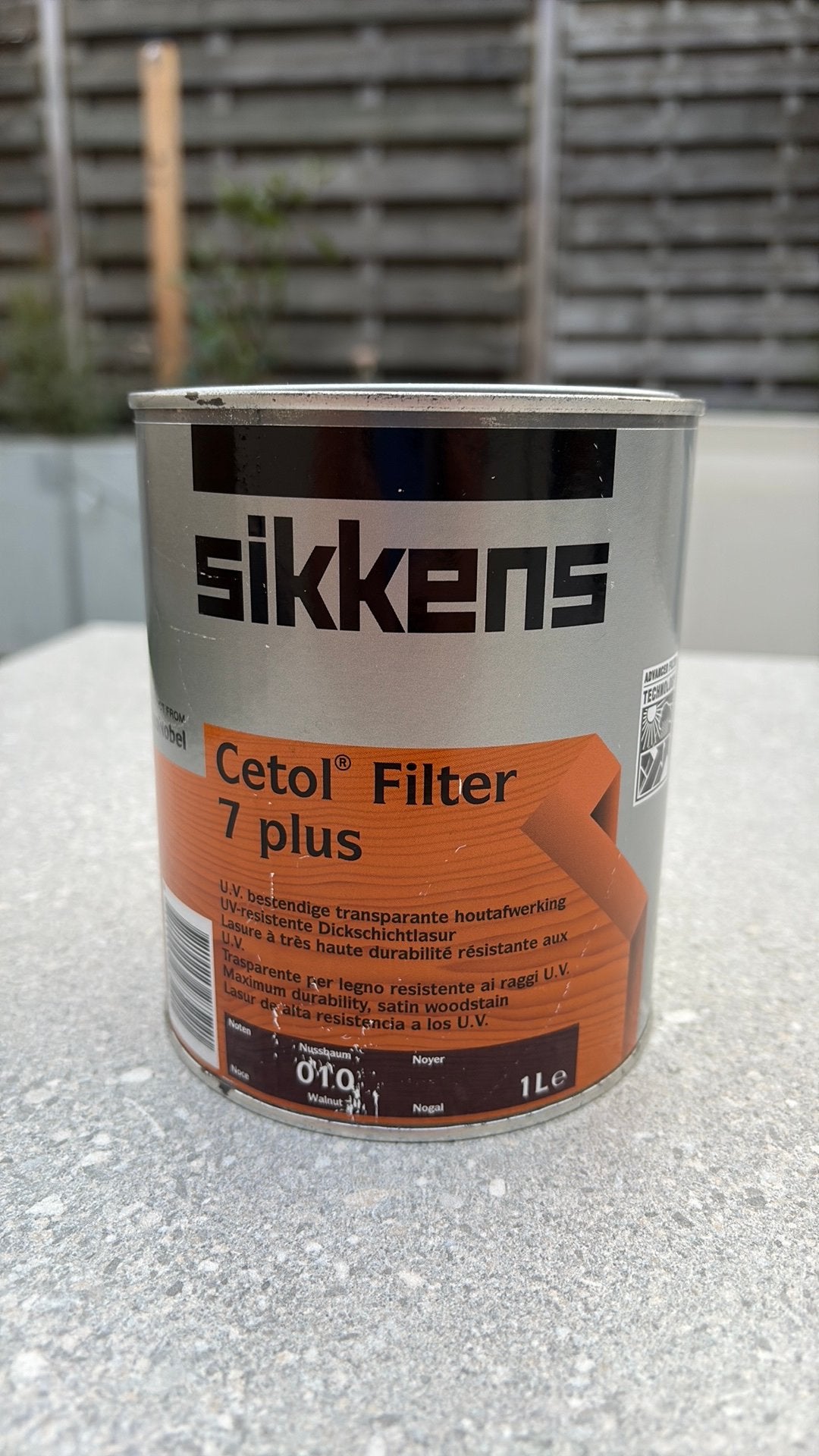 Sikkens beits 1 liter Walnoot, Ophalen, Nieuw