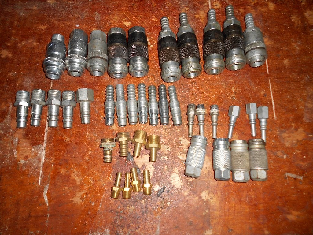 Luchtkoppelingen 1/2" en 1/4", Enlèvement, Neuf