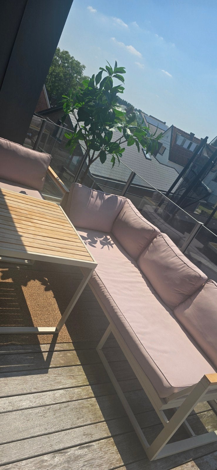 Moderne aluminium loungeset te koop – uitstekende staat, Tuin en Terras, Ophalen, Aluminium, Loungeset