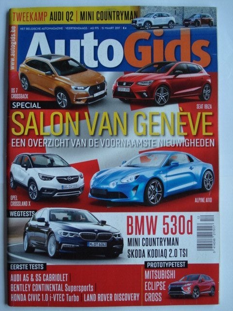 AutoGids 975 Alpine A110 Bentley Continental Supersports BMW, Livres, Autos | Brochures & Magazines, Envoi, Utilisé, Général