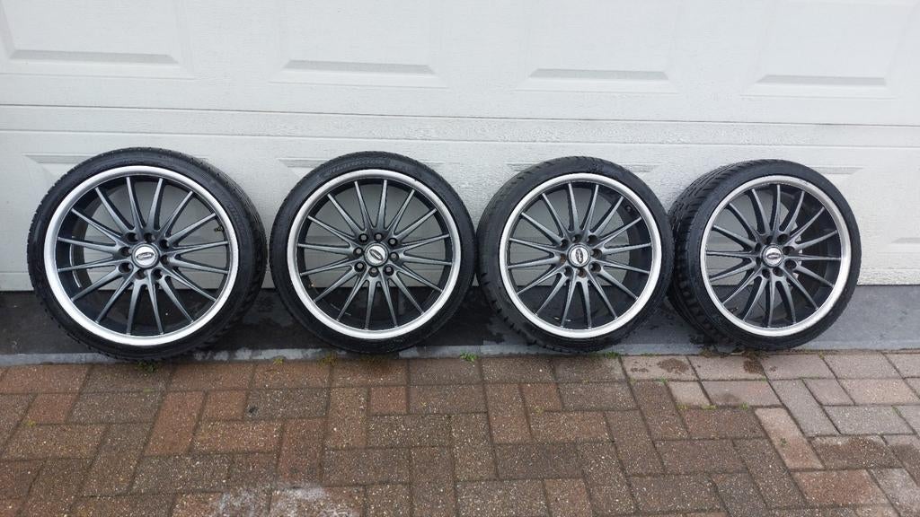 Team Dynamics Jet 7x17" 4x98 4x114 ET 38 Hankook, Ophalen, Band(en)