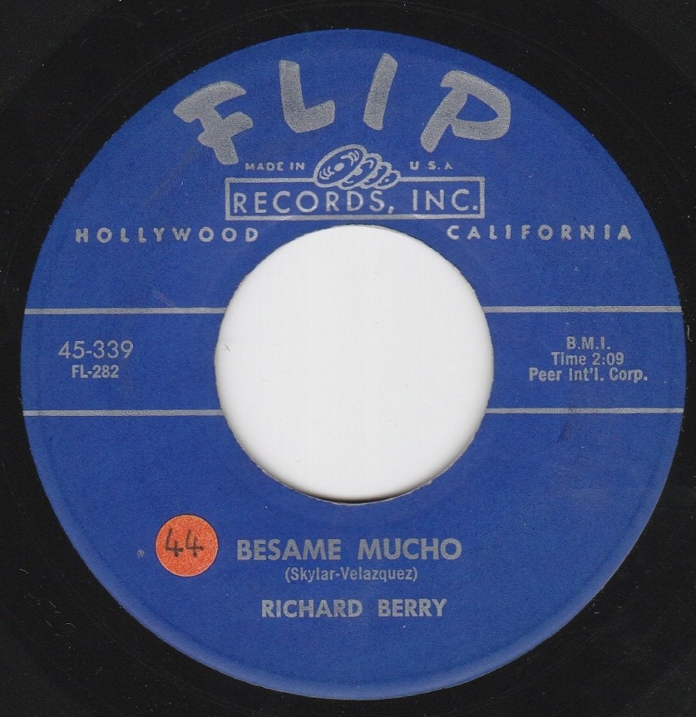 Richard Berry / Besame Mucho * Popcorn Groove *, CD & DVD, Enlèvement ou Envoi, 7 inch, Utilisé, Housse de protection extérieure