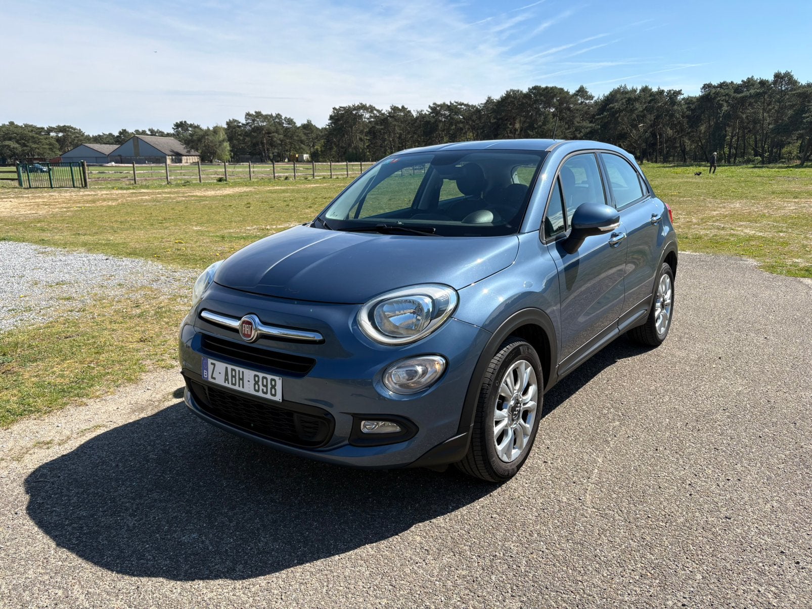 zeer mooie fiat 500 x 1.6 benzine ruilen mogelijk, Auto's, Fiat, Stof, Blauw, 500X, Handgeschakeld