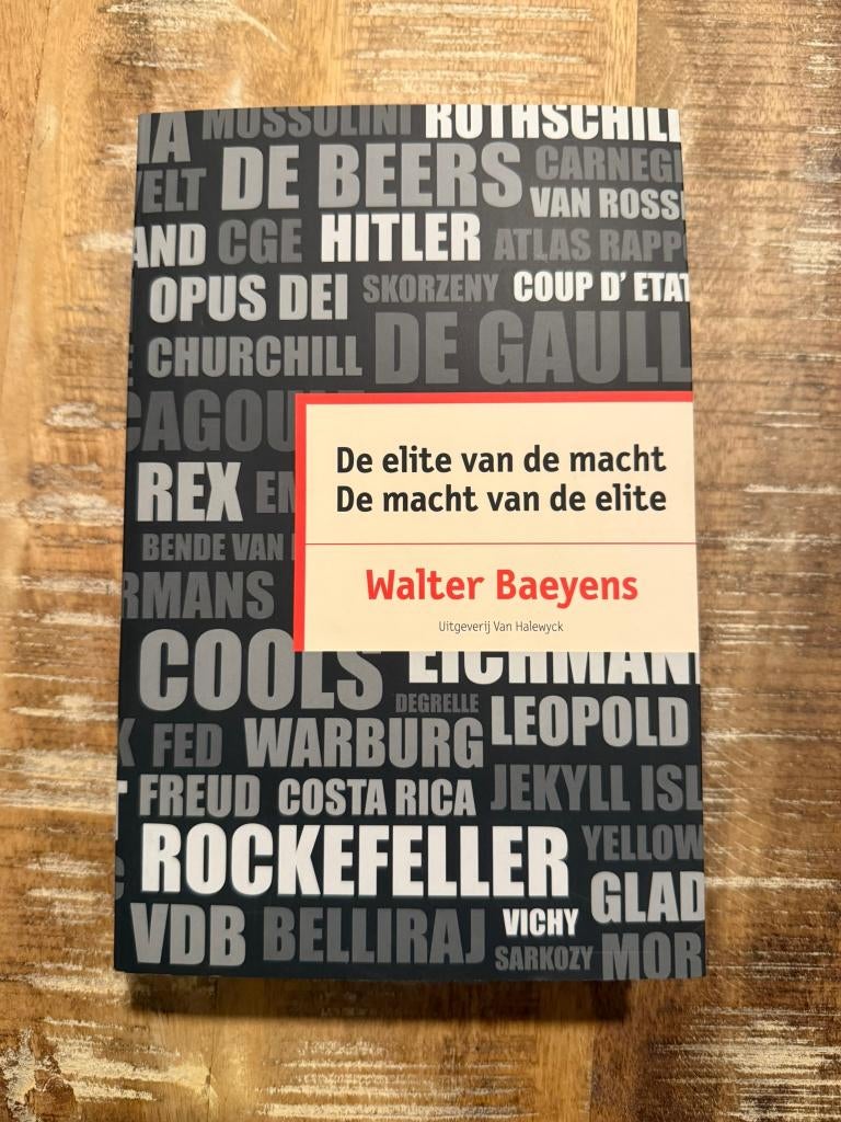 De elite van de macht, de macht van de elite - W Baeyens, Boeken, Walter Baeyens, Maatschappij en Samenleving, Ophalen of Verzenden