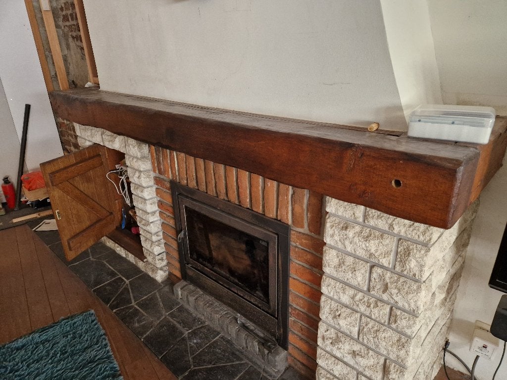 rustieke eiken balk uit/voor renovatie, Doe-het-zelf en Bouw, Hout en Planken, Ophalen, Gebruikt, Eiken, 200 tot 250 cm