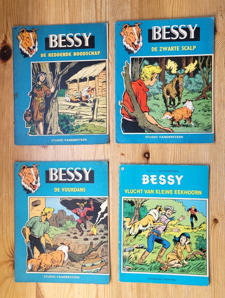 Bessy 4 albums, Boeken, Meerdere stripboeken, Ophalen of Verzenden, Gelezen
