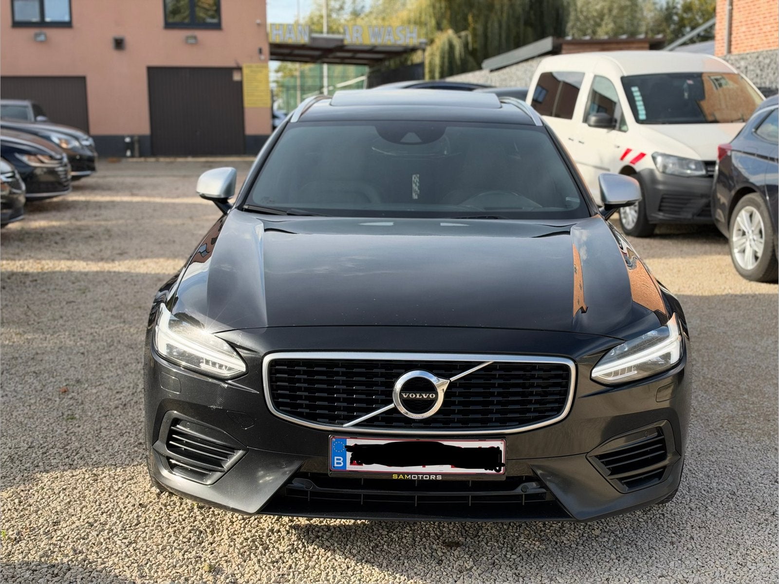 Volvo V90 T8 Plug-in Hybrid R-Design AWD PANO FULL OPTION, Auto's, Automaat, Dealer onderhouden, V90, Zwart
