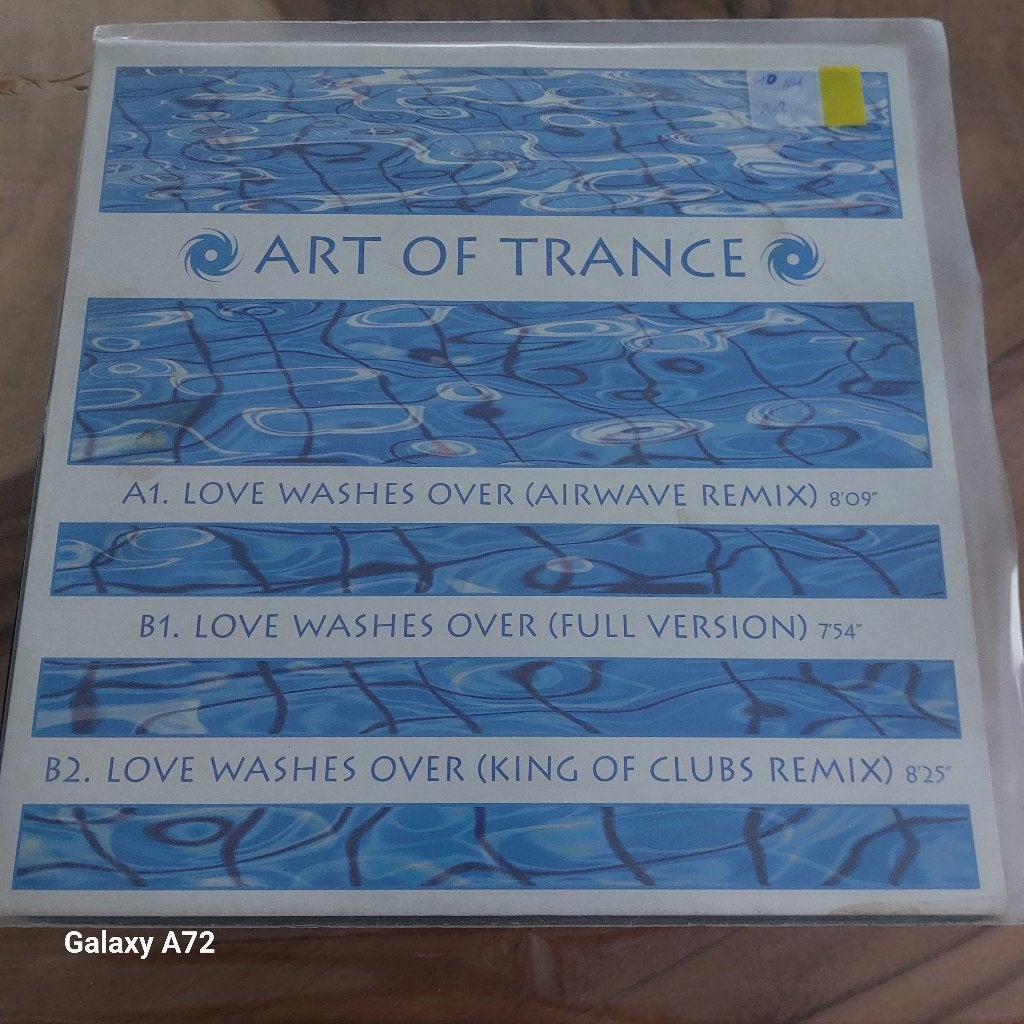 art of trance love washes over airwave rmx 12 inch maxi, CD & DVD, Vinyles | Dance & House, 12 pouces, Trance, Enlèvement ou Envoi