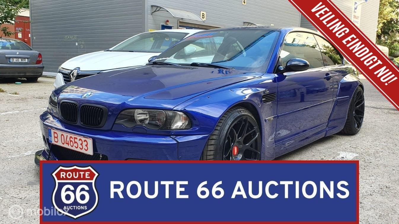 BMW M3 Coupe | 2001 | Route 66 Auctions, Auto's, Zwart, Bedrijf, Handgeschakeld, Overige carrosserie