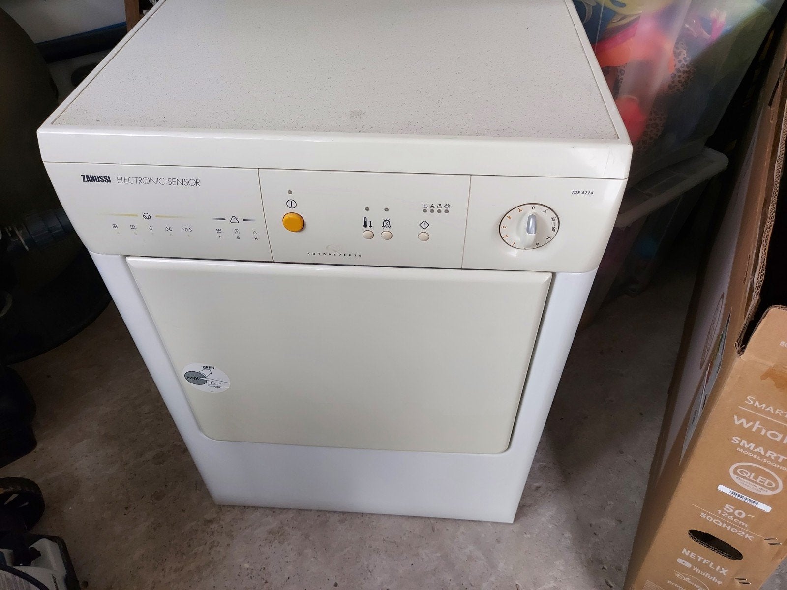 droogkast zanussi, Electroménager, Sèche-linge, 6 à 8 kg, Enlèvement, Comme neuf, 85 à 90 cm
