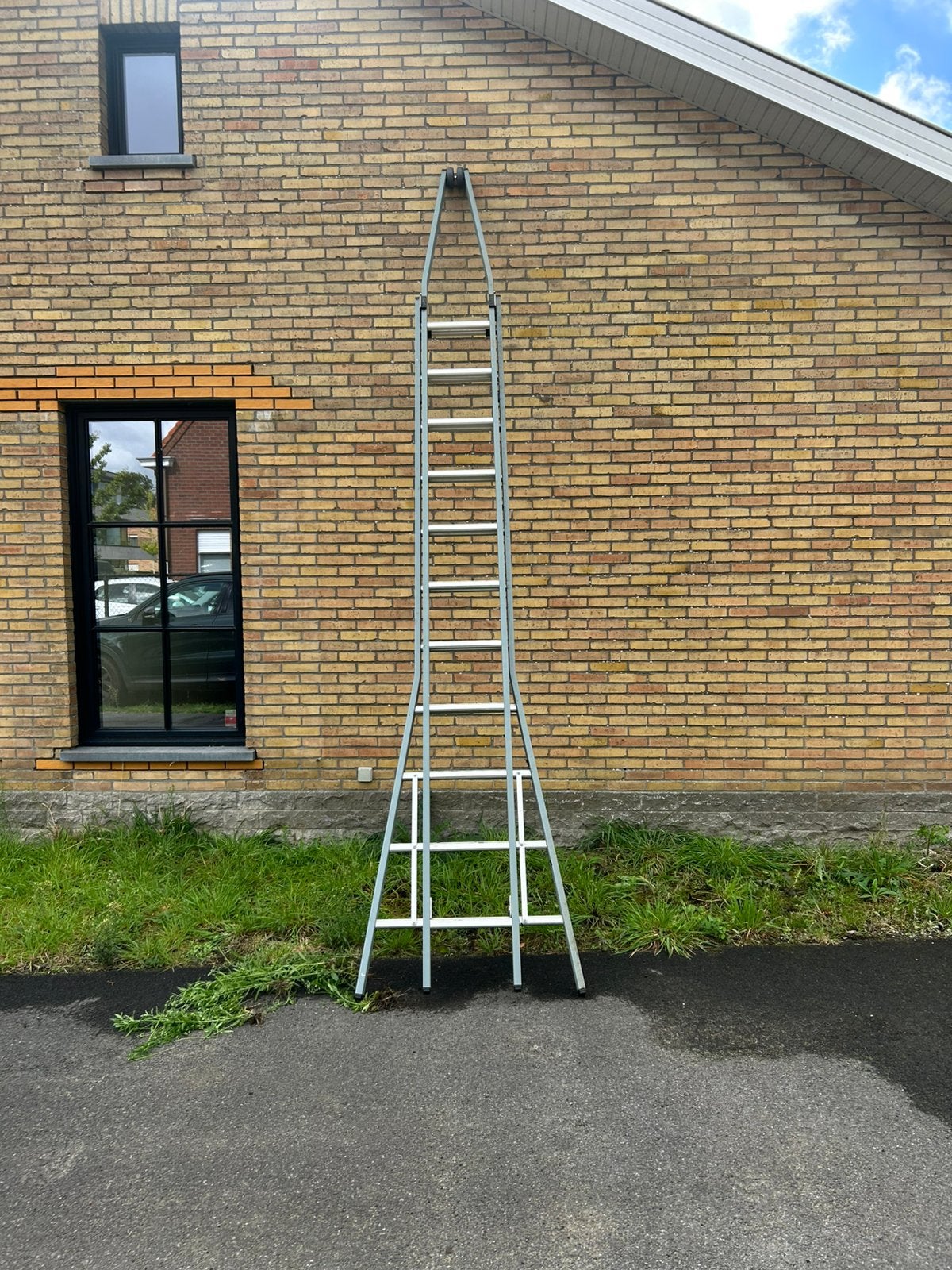Dirks puntladder 2x11, Ophalen, Zo goed als nieuw