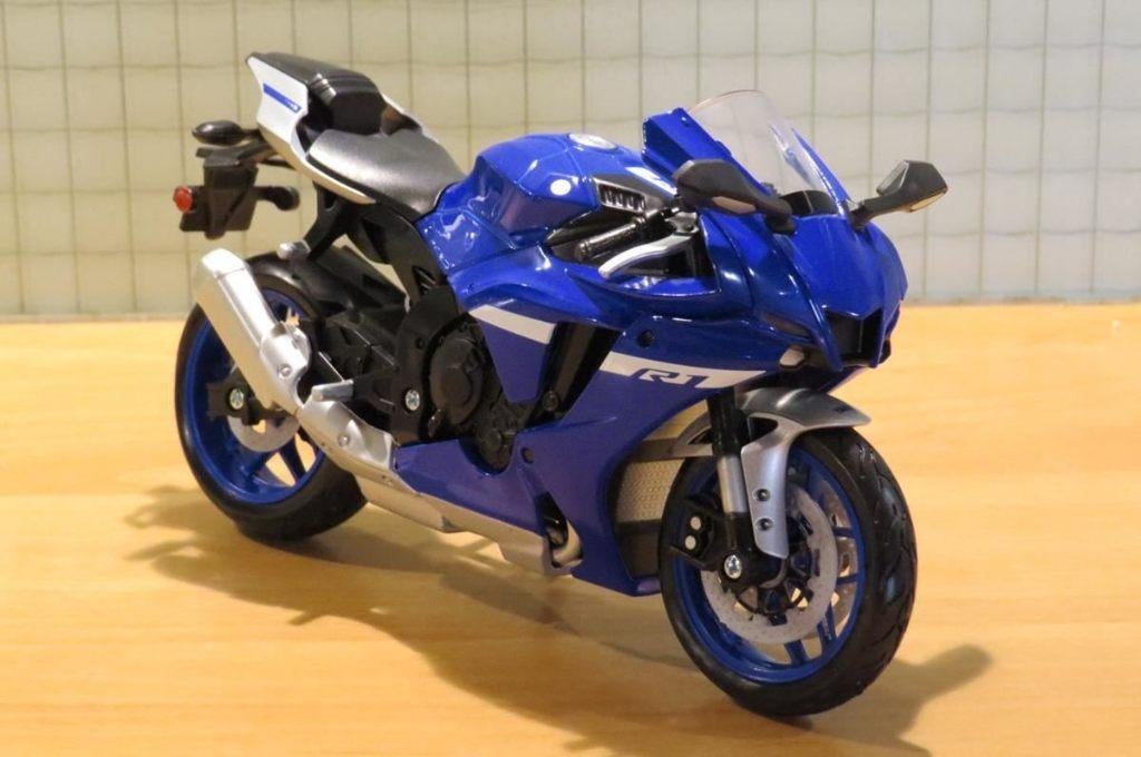 Yamaha YZF-R1 blue 1:12 21847, Enlèvement ou Envoi, Neuf, 1:9 à 1:12, Moteur