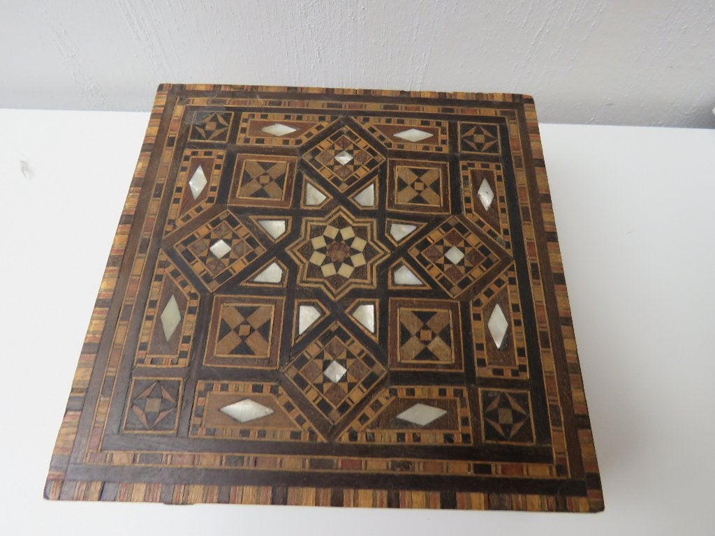 Juweeldoos Mozaïek parelmoer, Ophalen of Verzenden