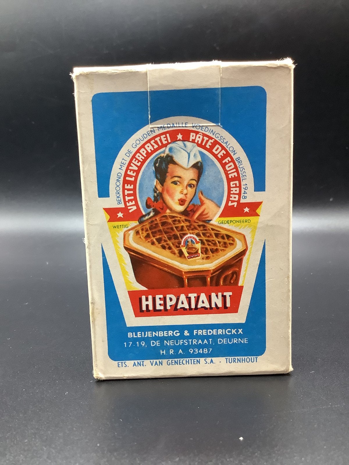 Oud kaartspel leverpastei Hepatant (Deurne), Ophalen of Verzenden, Zo goed als nieuw