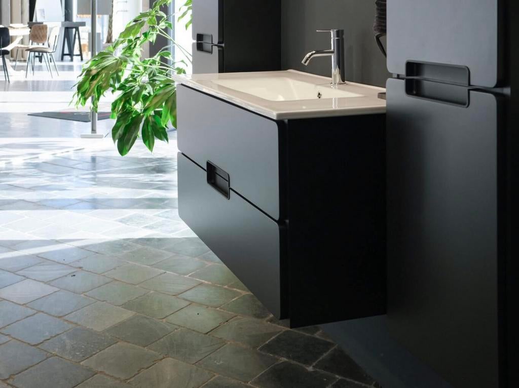 Meuble de salle de bain, vasque et miroir LED connecté, Ophalen, Zo goed als nieuw
