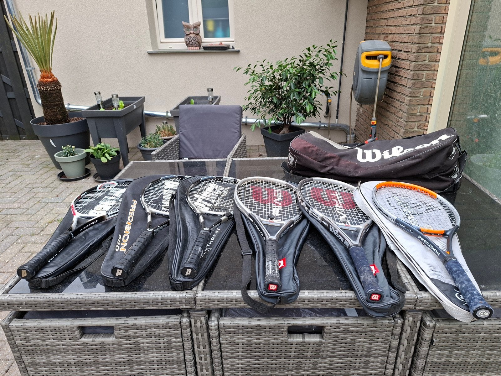 Lot de 6 raquettes et sac de transport, Enlèvement