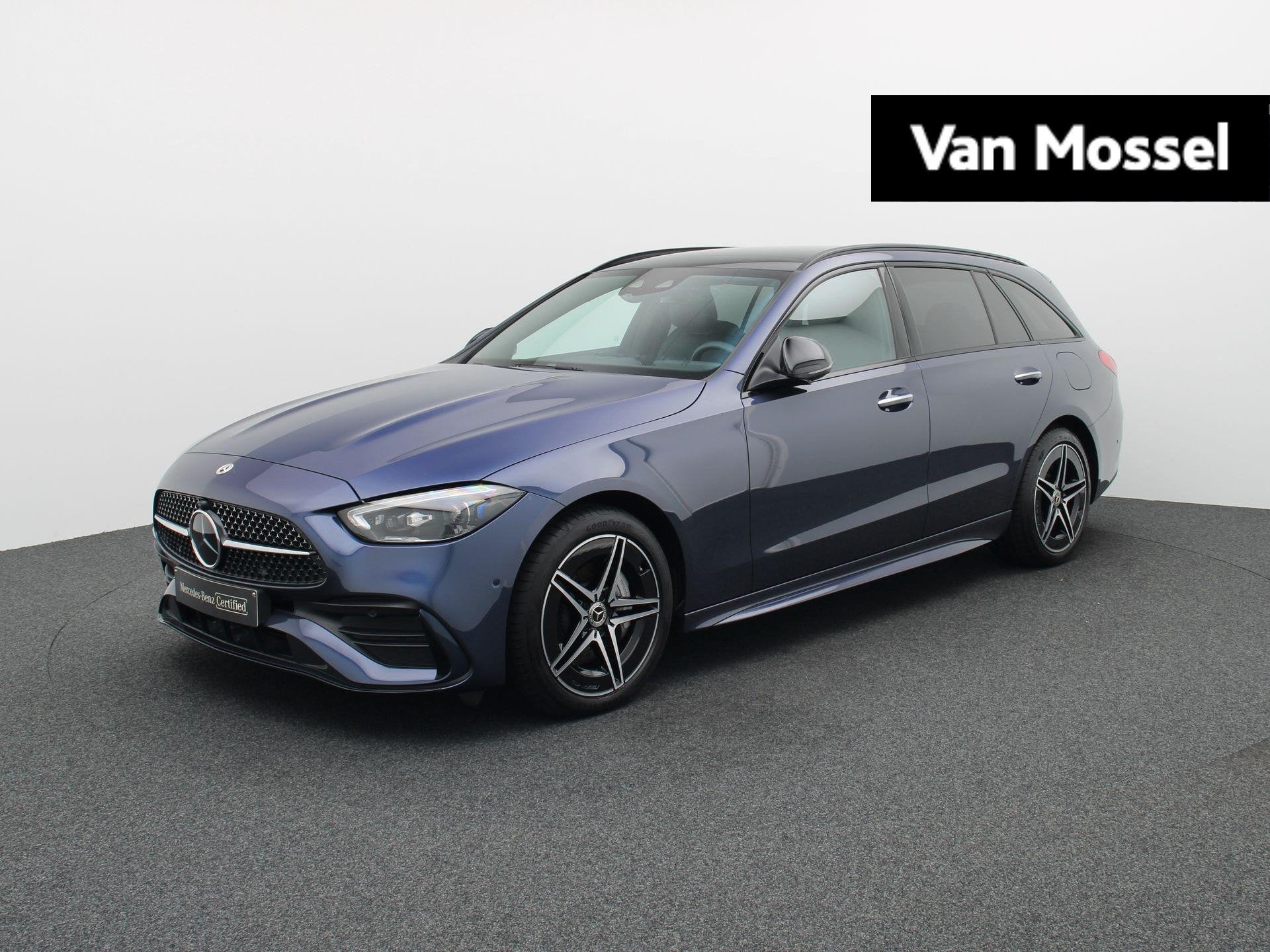 Mercedes-Benz C 300 de 4MATIC Break AMG Line + LEDER + PANO, Auto's, Automaat, 145 kW, Gebruikt, 4 cilinders