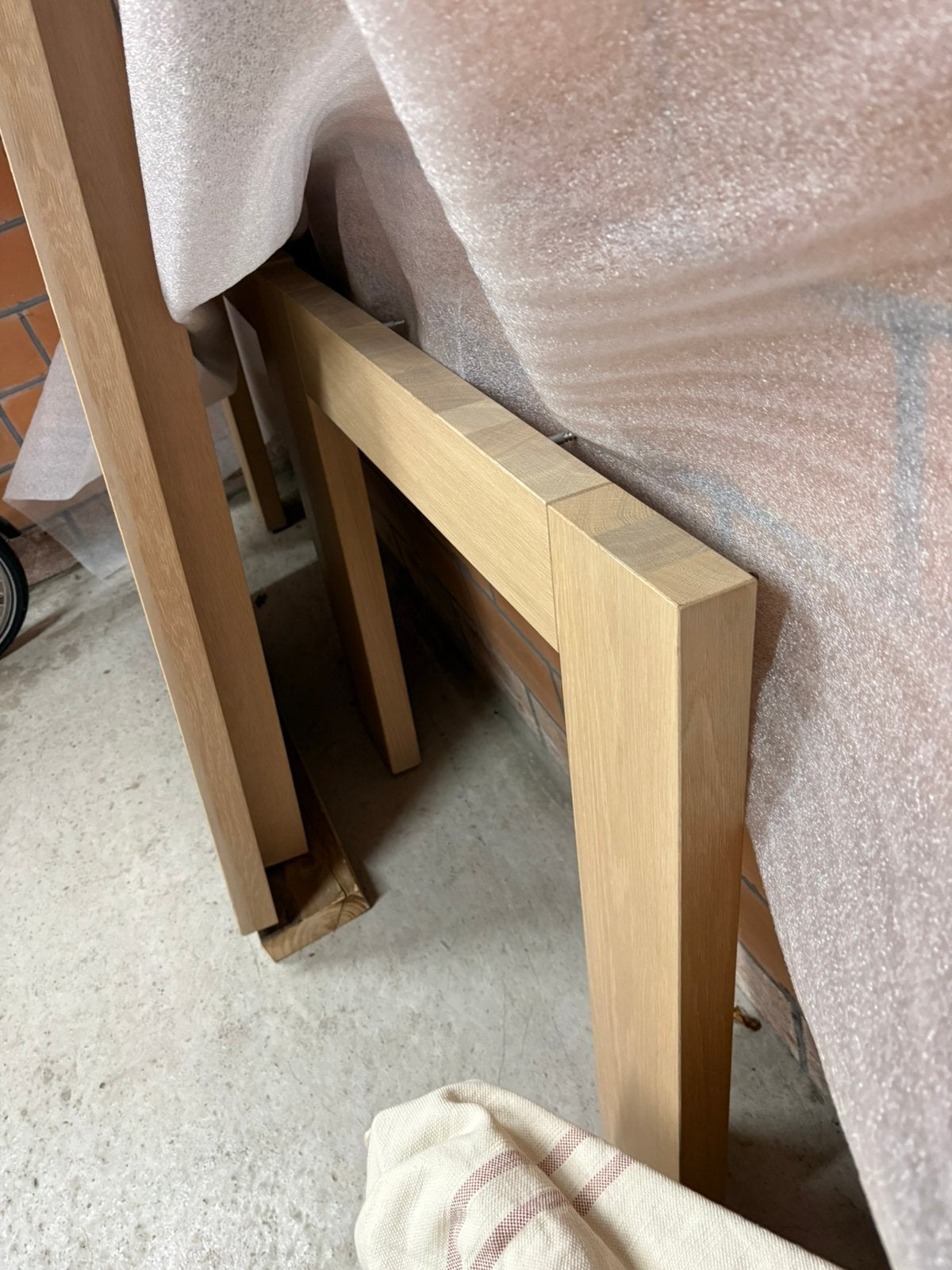 Massief eikenhouten tafel, Huis en Inrichting, Ophalen, Gebruikt, Eikenhout, 50 tot 100 cm