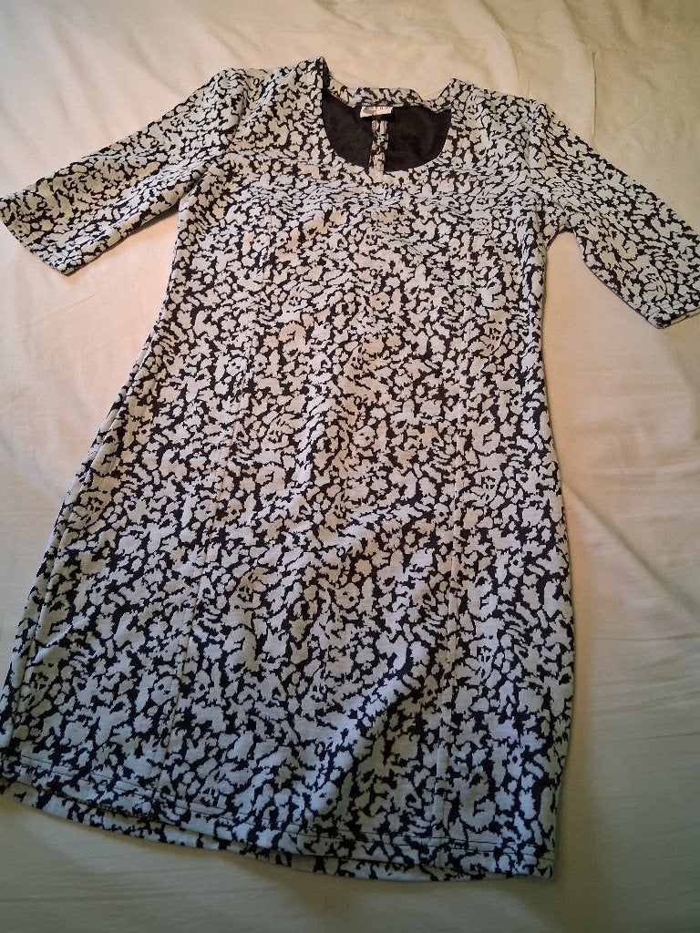 kleed - zwart/wit - maat S, Kleding | Dames, Meerkleurig, Ophalen of Verzenden, Zo goed als nieuw, Maat 36 (S)