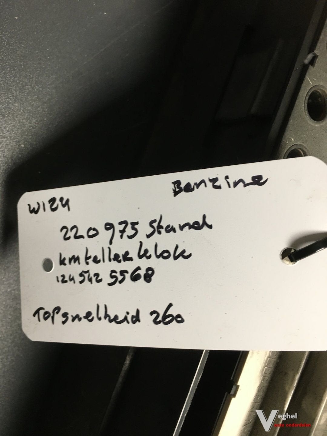 Mercedes W124  Benzine   124 542 5568    Km Tellerklok, Gebruikt, -, -, Ophalen of Verzenden