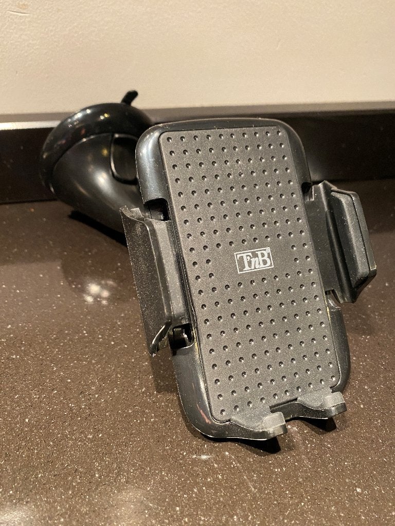 Universele smartphonehouder voor op voorruit - T'nB, Telecommunicatie, Telefoonhouders, Ophalen, Zo goed als nieuw, Auto