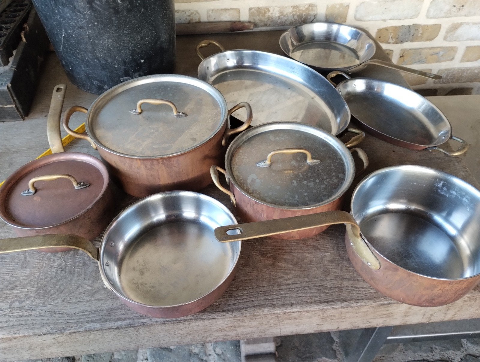 Des marmites coûteuses en cuivre, Maison & Meubles, Enlèvement ou Envoi, Inox
