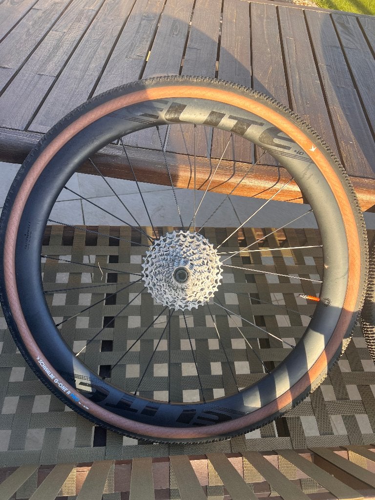 Elite-Wheels 40x32mm gravelset 650b carbon, Fietsen en Brommers, Wiel, Ophalen of Verzenden, Zo goed als nieuw, Gravelbike