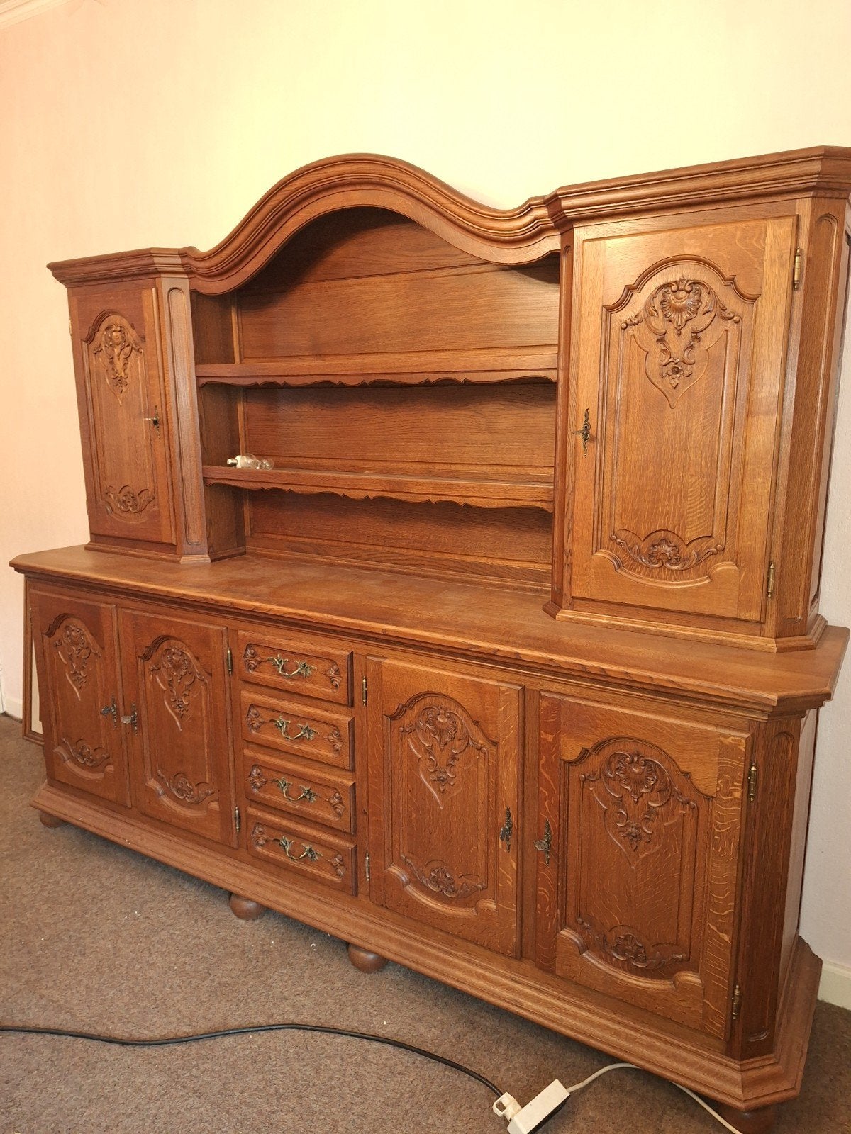 Vaisselier en chêne, Chêne, 200 cm ou plus, Enlèvement, Utilisé